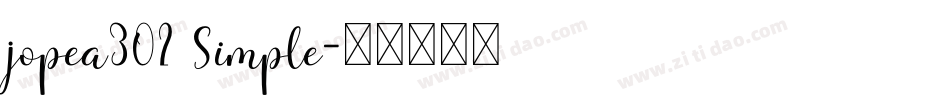 jopea302 Simple字体转换
